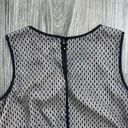 Coldwater Creek Sleeveless Sheer Black Lace Blouse Size Medium Office Career Photo 6