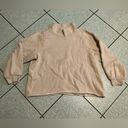 Madewell  MWL Betterterry Relaxed Turtleneck Sweater in Taupe Tan Cream Size XL Photo 2