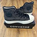 Converse  Ctas Lift hi black braided platform shoes sneakers women’s 8 new in box Photo 0