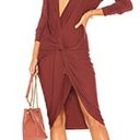 Young Fabulous and Broke  Revolve midi Captive Dress Red Yfb Rust Size Medium Nwt Photo 9