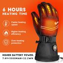 MewaMaA Heated Gloves for Men Women 7.4V Battery Rechargeable Heated Gloves XL Photo 4