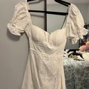 Sky to Moon New White Eyelet Mini Dress Photo 0