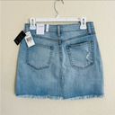 sts blue  NWT Emily Denim Jean Mini Skirt Raw Hem Women’s 28 NEW Photo 4