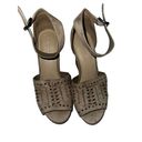 Marc Fisher ‎ tan wedge sandals size 7 Photo 1