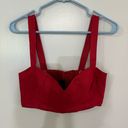 Reformation  Linen Red Crop Top Bralette in Size 6 Photo 0