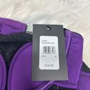 Frederick's of Hollywood  Lingerie Ilana Underwire Medium Teddy Purple Black NWT Photo 4