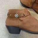 Michael Kors Michael by  | Caramel Fia Harland Booties | Suede | Size 5 Photo 7