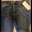 French Connection  NWT FCUK Bootleg Dark Wash Jeans Black Stripe Sz 2 13” Waist Photo 4