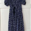 Ulla Johnson  Kemala Printed Midi Wrap Dress in Indigo Photo 0