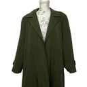 Gallery  Size 12 Olive Green Long Trench with Removable Lining Jacket Photo 8