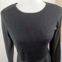 Jason Wu  Sweater Dress Sequin Cuff Long Sleeve Black Party Medium Photo 3