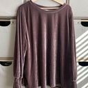 Ava & Viv  velvet long sleeve blouse Photo 0