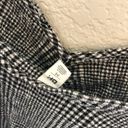 BP  Cropped Black & White Gingham Plaid Lettuce Edge V-Neck Tank Top M Photo 3