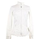 Lululemon NWT  Define Jacket Luon in White Solid Stretch Full Zip 8 Photo 3