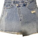 Tinseltown New!  Denim Asymmetrical Button Front Skirt Size XL Photo 2