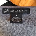 Adrianna Papell  Grey Crew Neck Floral Lace Overlay Sweatshirt Medium Photo 5