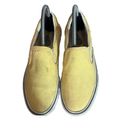  Off The Wall Yellow and White Slip on Vans Size 7.5 Photo 2