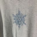 Northern Reflections Vintage  Snowflake Crewneck Sweatshirt M - Granny Oversized Photo 1