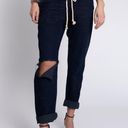 One Teaspoon NEW Size XS Womens  Fox Black Shabbies Drawstring Boyfriend Jeans Photo 1