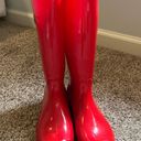 Red Rain boots Size 8.5 Photo 2