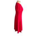 Tommy Hilfiger Red Scuba Crepe Keyhole Short Sleeve A-Line Knee Length Dress 4 Photo 2