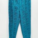 Vintage Blue Chic Sport  Paisley Print Pleated Front Pants Women's Size 9 NWT Photo 0