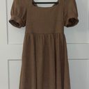 Brown Babydoll Dress Photo 0