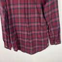 Thread and Supply NWT  Relaxed Plaid Flannel Buttondown Shirt Wine Size XS NEW Photo 8