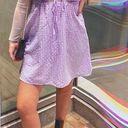 H&M Purple Gingham Mini Dress Photo 0