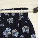 Lane Bryant  Womens Plus Size 28 Blue Floral High Low Skirt Stretchy Waistband Photo 7