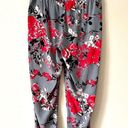 Krass&co NY &  | Gray Floral Jogger Pants Sz S Photo 4