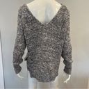 Vintage Havana  Marled Gray Distressed Side Zippers Slouch Sweater Photo 5