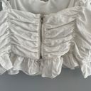 Endless Rose White Ruffle Crop Top Photo 5