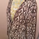 Pretty Little Thing Snake Print Plunge Neck Draped Dress Photo 5