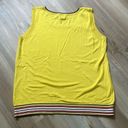 Talbots  sweater vest Yellow Striped trim Womens size XL Preppy Casual Knit Photo 7