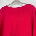 Bryn Walker  100% Linen Top Red Oversized Lagenlook Long Dolman Sleeves Size M Photo 6