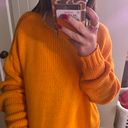 Aerie orange  cropped sweater size small Photo 1