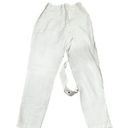 Lulus  Women's High-Rise Straight Leg White Jeans XS Belt Included Photo 4