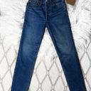 RE/DONE NWT Revolve x  High Rise Button Front Ankle Crop Jeans Photo 6