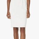 Calvin Klein  Cream Tulip Sleeve Sheath Dress Knee Length Classic Size 4 Photo 0