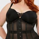 Torrid 3 Plus Size 3x Mesh Waist Cincher Black Firm Compression Shapewear NWT Photo 0