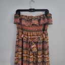 belle du jour  Boho Strapless Multi-colored Dress L Photo 3