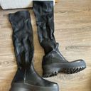 Loeffler Randall  Irma Black Over-The-Knee‎ Platform Leather Boot Photo 8