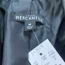 J.Crew  Mercantile Women's Jacket Sz M Black Moto Zip Front Coat Faux Leather Photo 7