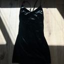 Lush Clothing Black Velvet Mini Dress Photo 0