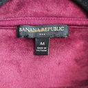 Banana Republic  Womens M Sherpa Half Zip Pullover Hoodie Sweatshirt Fleece Lined Photo 2