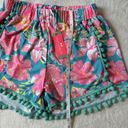 Simply Southern  Shorts Women’s Size S (M) Pink Blue Florals Flowy Comfort NWT Photo 5