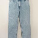 ASOS Weekday  Straight Leg Extra High Rise Jeans Light Blue Wash Size 26 L 32” Photo 0