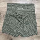 ECHT  High Rise Scrunch Butt Green  Training Shorts Size Small Photo 0