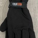 Trend Black Ski Gear Fleece Sporty Winter Gloves Photo 0